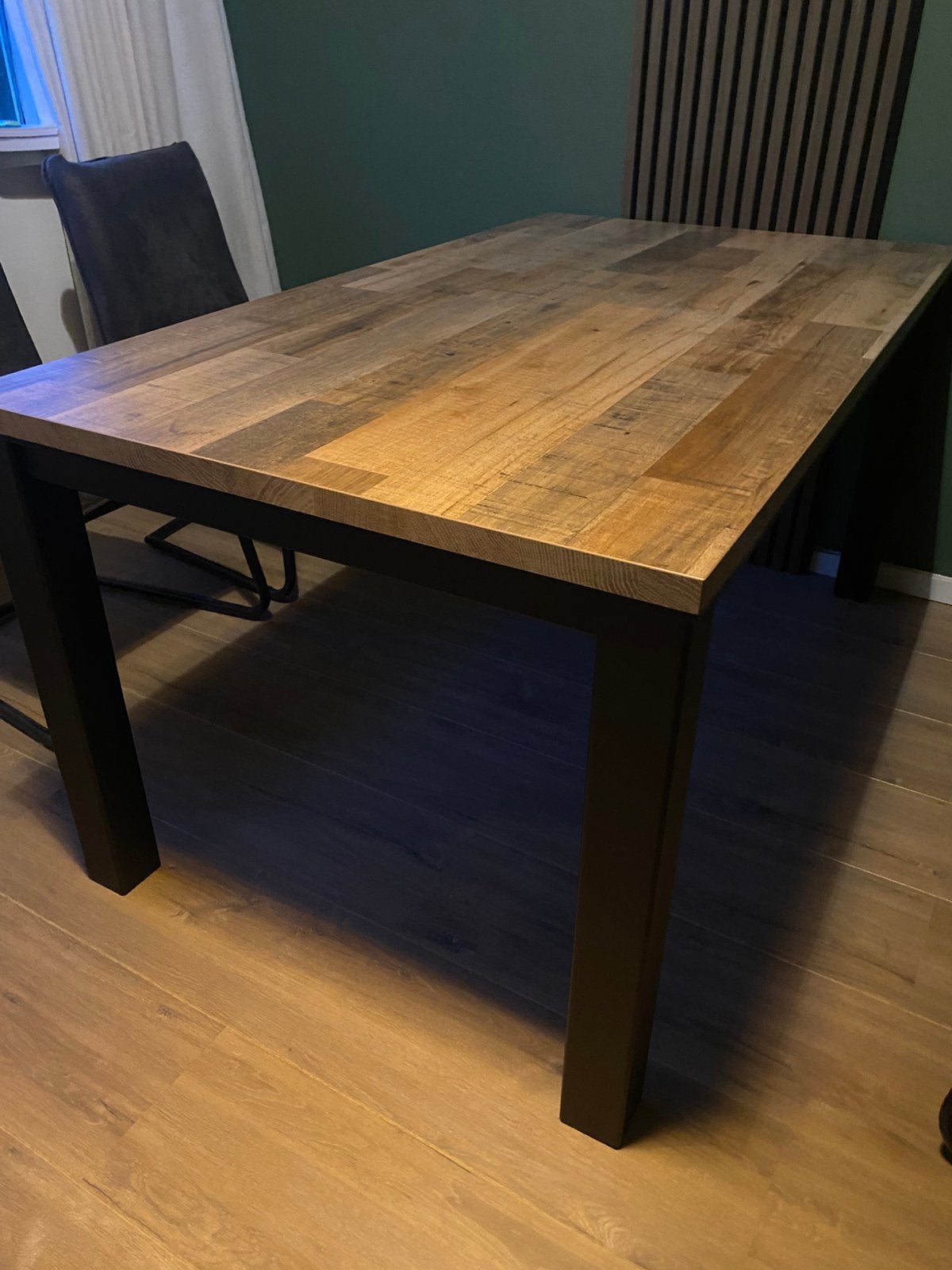 Eettafel eikenhout – 160 x 90 cm – zeer nette staat, Huis en Inrichting, Tafels | Eettafels, Eikenhout, Zo goed als nieuw, 150 tot 200 cm