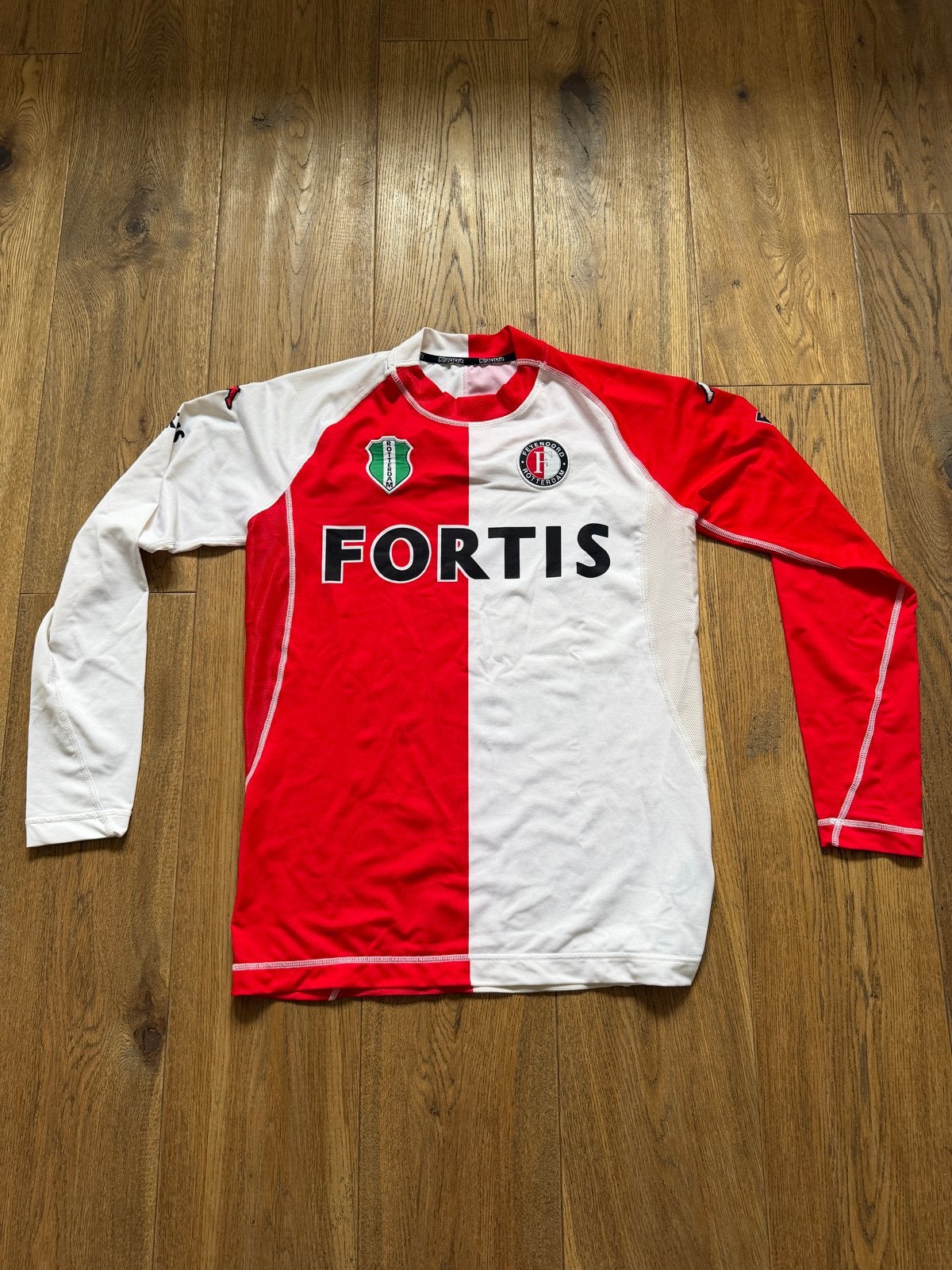 Feyenoord Thuisshirt Lange Mouwen 2004/2005 Maat L, Maat 52/54 (L), Ophalen of Verzenden, Voetbal, Gedragen