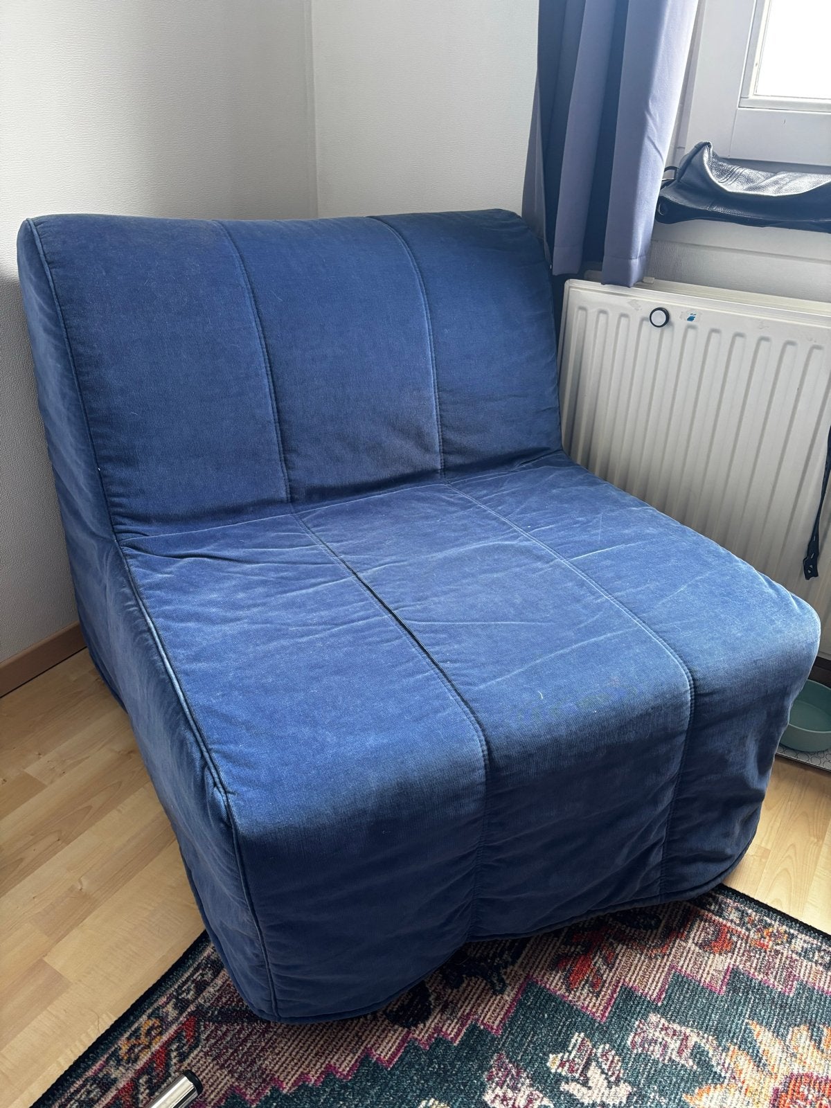 Ikea slaapfauteuil slaapbank lycksele, Huis en Inrichting, Ophalen, Gebruikt, Eenpersoons, Minder dan 150 cm