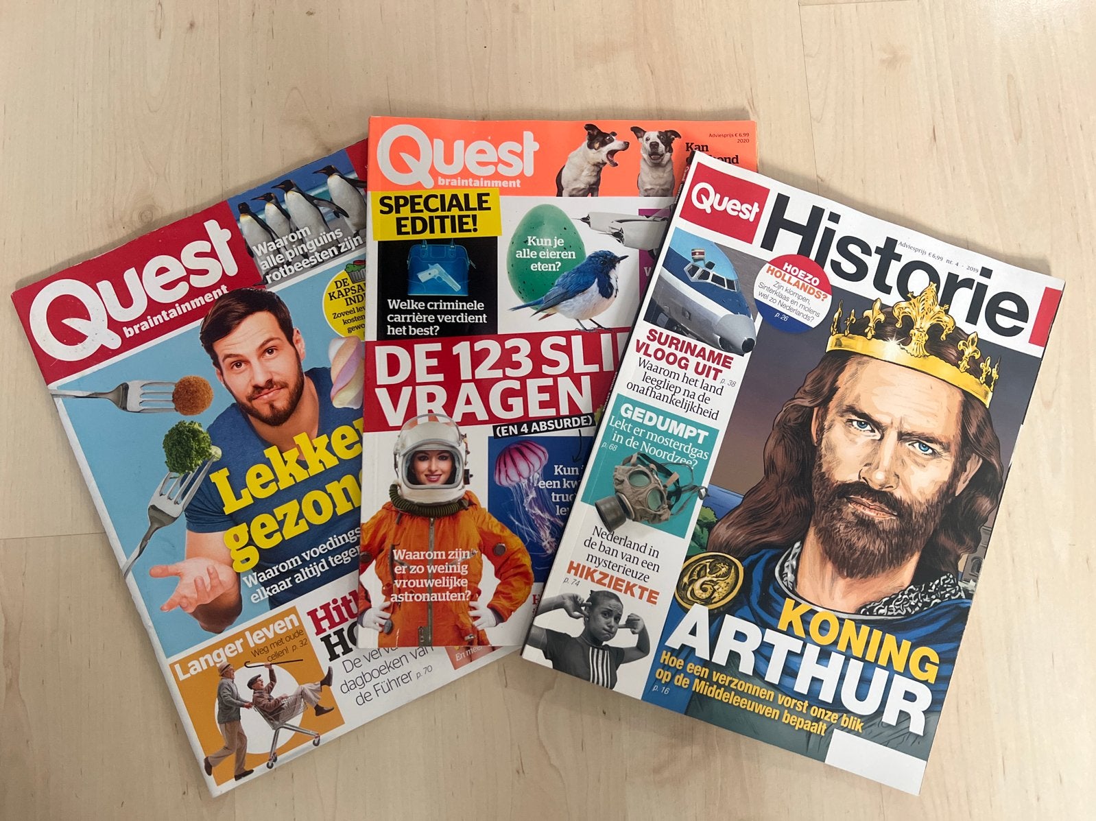 3 Quest tijdschriften - 2019/2020, Ophalen of Verzenden, Gelezen, Wetenschap en Natuur
