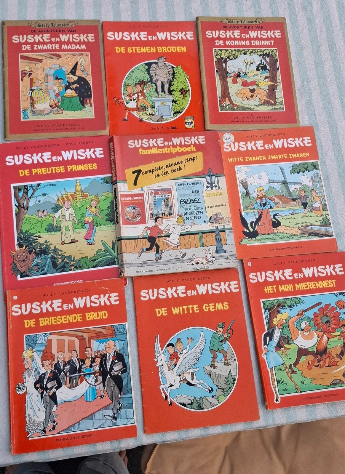 9 x Suske en Wiske, Meerdere stripboeken, Ophalen of Verzenden, Gelezen, Willy Vandersteen