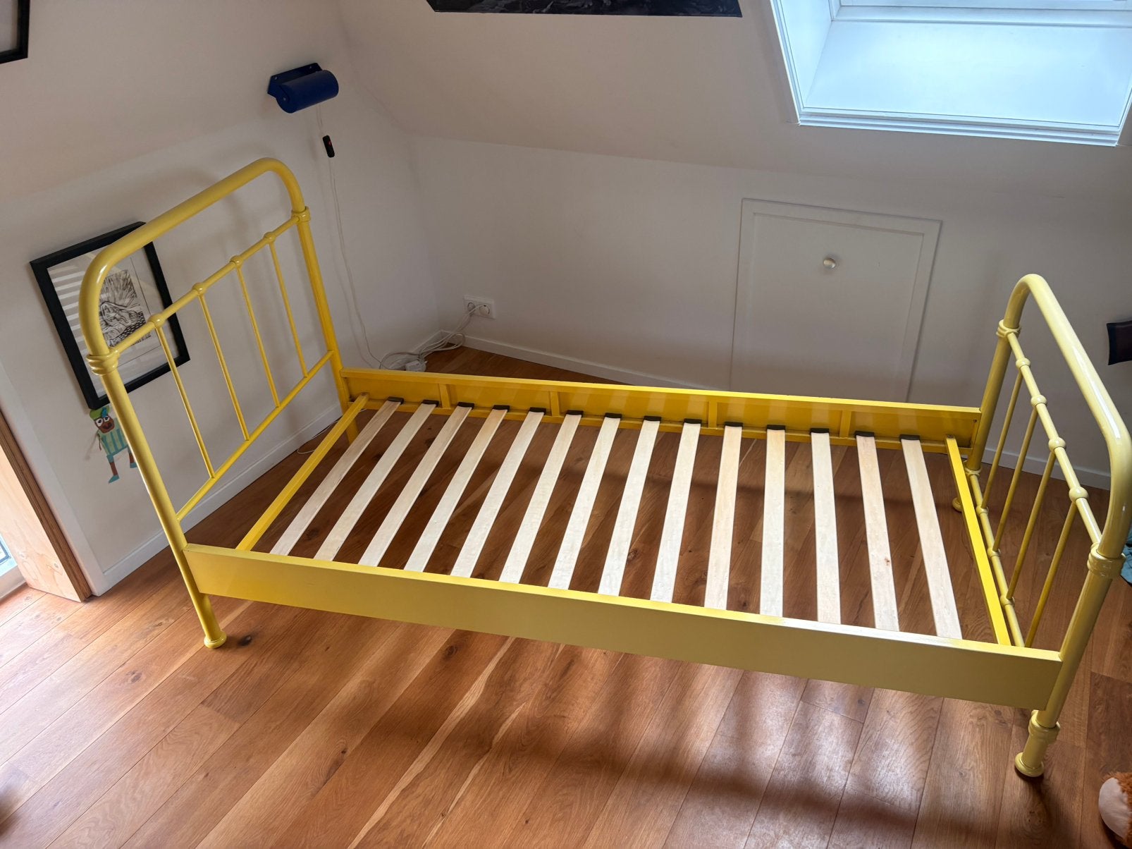 1 persoons bed., Ophalen, Gebruikt, 180 cm of meer, 85 tot 100 cm