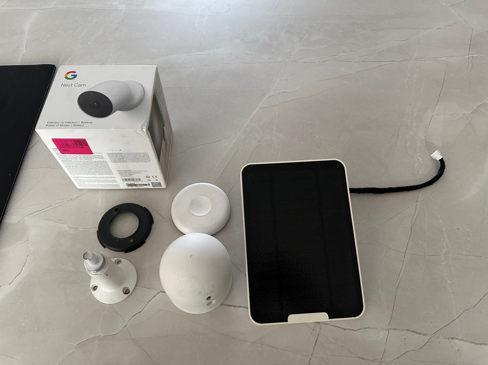 Google nest outdoor cam battery, Ophalen of Verzenden, Zo goed als nieuw, Detector, Sensor of Melder, Rook