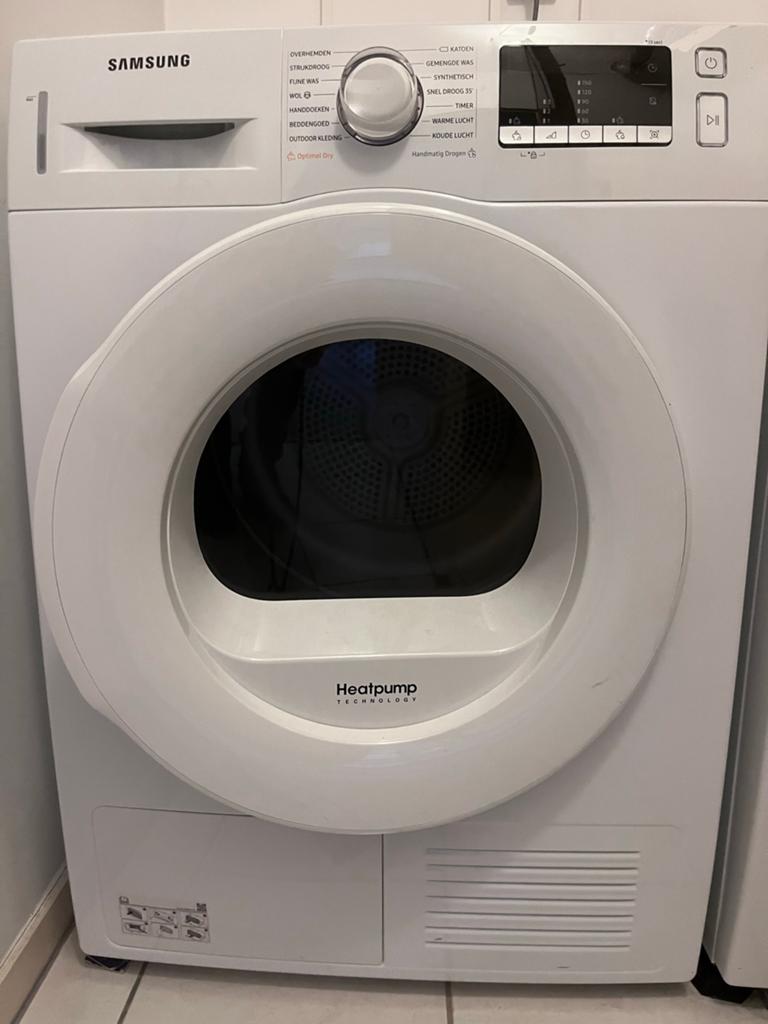Samsung Warmtepompdroger - Zeer goed, Ophalen, Gebruikt, 8 tot 10 kg, 85 tot 90 cm