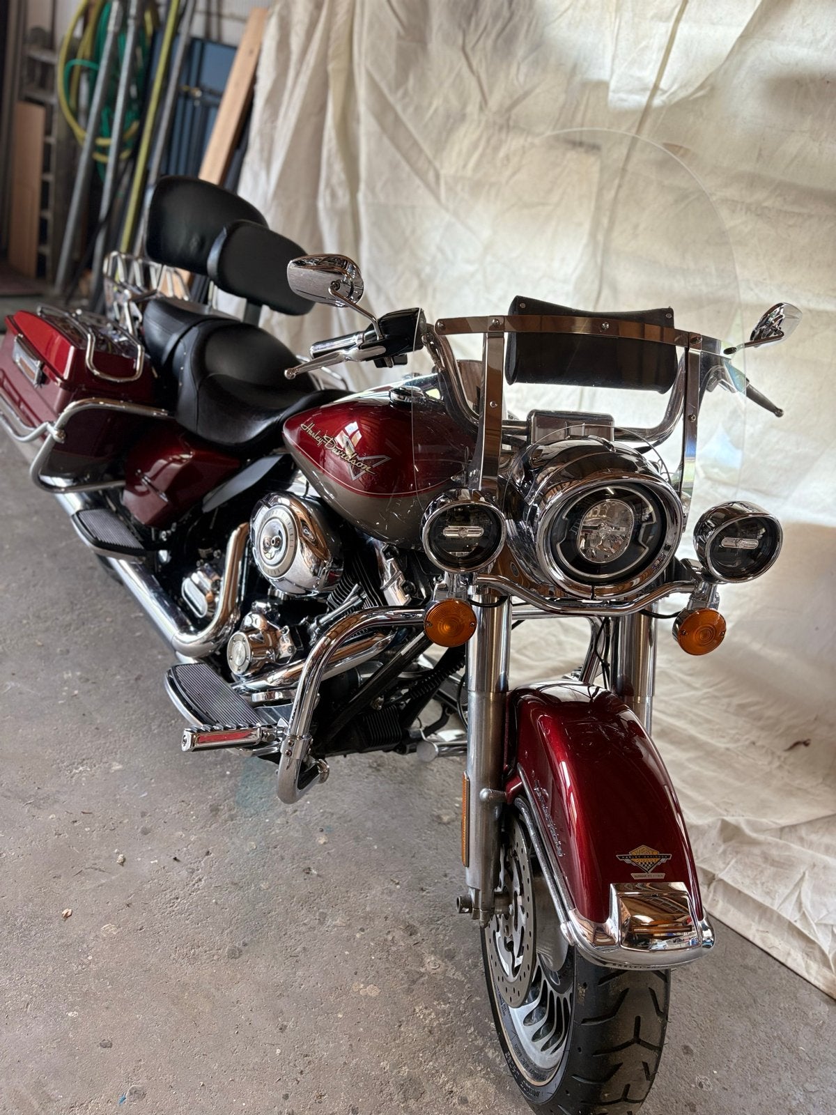 Harley-Davidson 96 FLHR Road King Red Gold Edition 2009, Motoren, Motoren | Harley-Davidson, 2 cilinders, Motorrijbewijs A, Gebruikt
