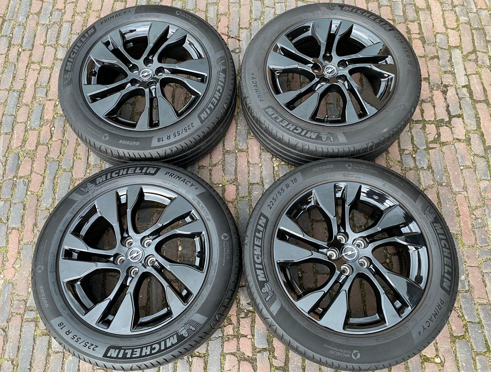 ALS NW zwarte 18” Opel Grandland velgen + 225/55R18 Michelin, Auto-onderdelen, Banden en Velgen, 18 inch, Banden en Velgen, Nieuw