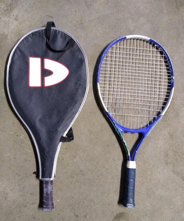 Tennisrackets kind Rucanor en Artengo 720 met een hoes, Gebruikt, Racket, Ophalen, L2