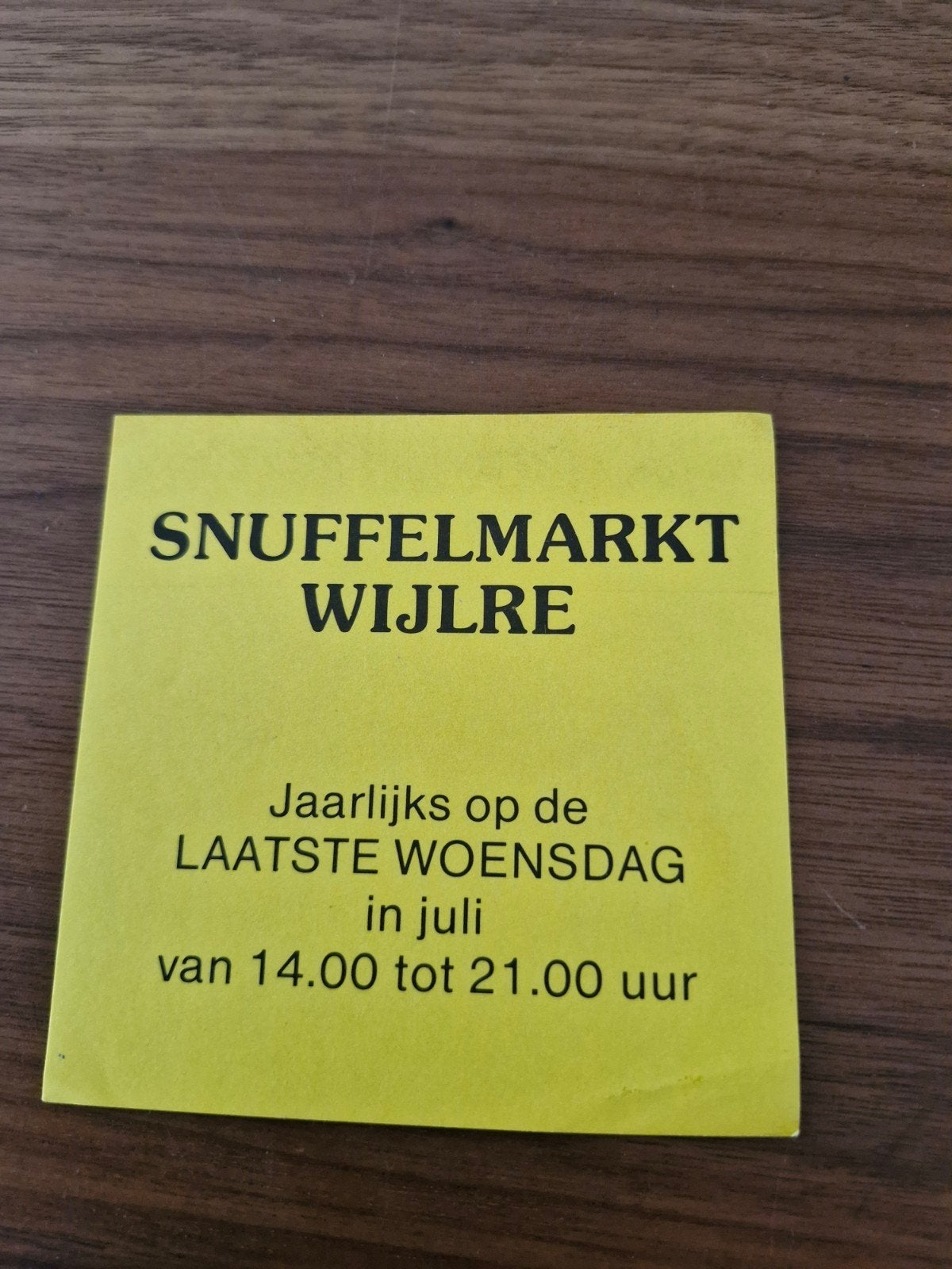10773 Sticker Snuffelmarkt Wijlre, Ophalen of Verzenden, Zo goed als nieuw