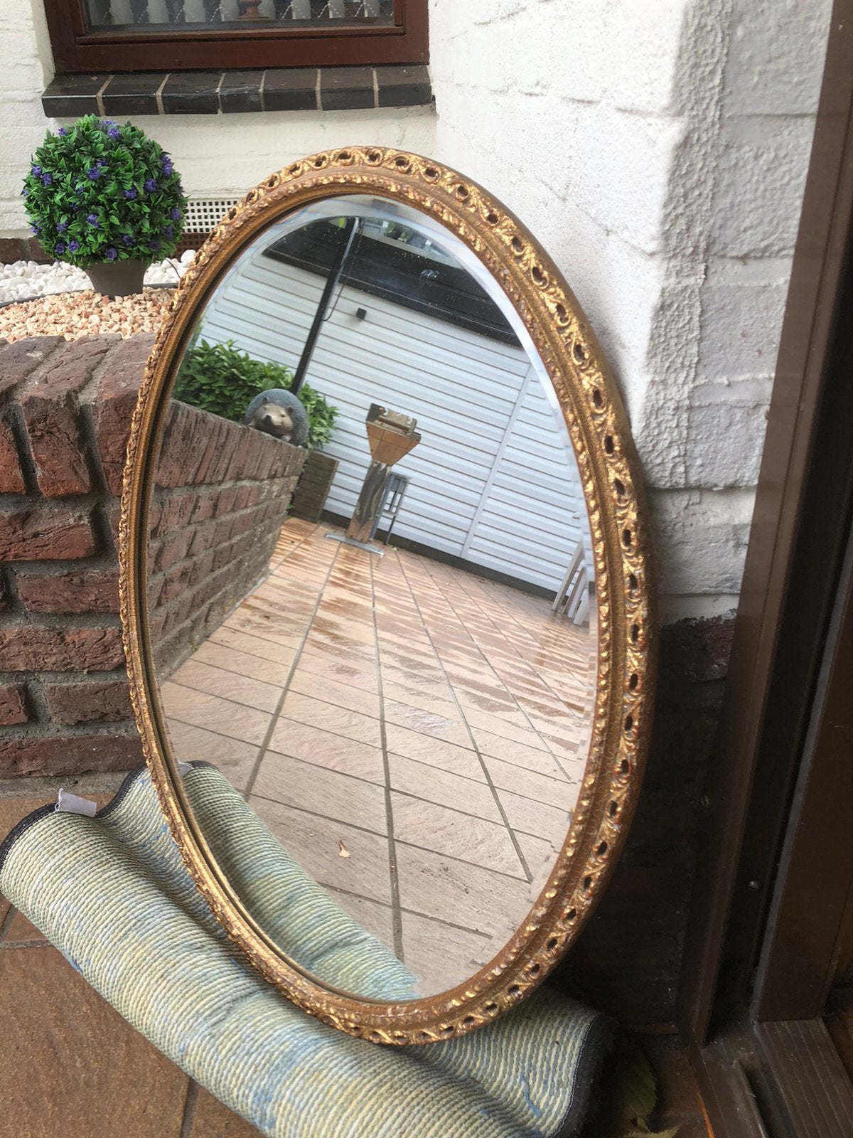 Ovale Pieterman spiegel 65 x 55 cm, Ophalen, Ovaal, 50 tot 100 cm, Minder dan 100 cm