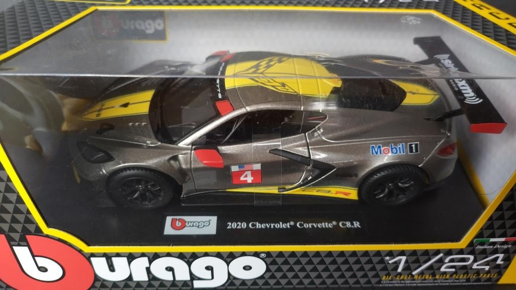 Chevrolet Corvette C8 R 1:24 Bburago Burago Pol, Hobby en Vrije tijd, Modelauto's | 1:24, Bburago@bburago.com, Verzenden, Nieuw
