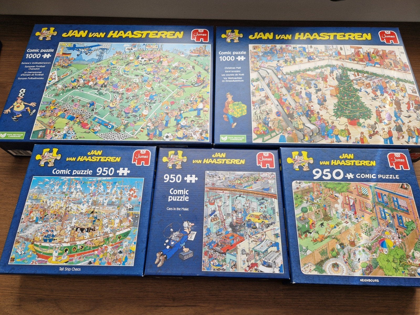 Veel Jan van Haasteren puzzels(compleet/rookvrij), Ophalen of Verzenden, 500 t/m 1500 stukjes, Zo goed als nieuw