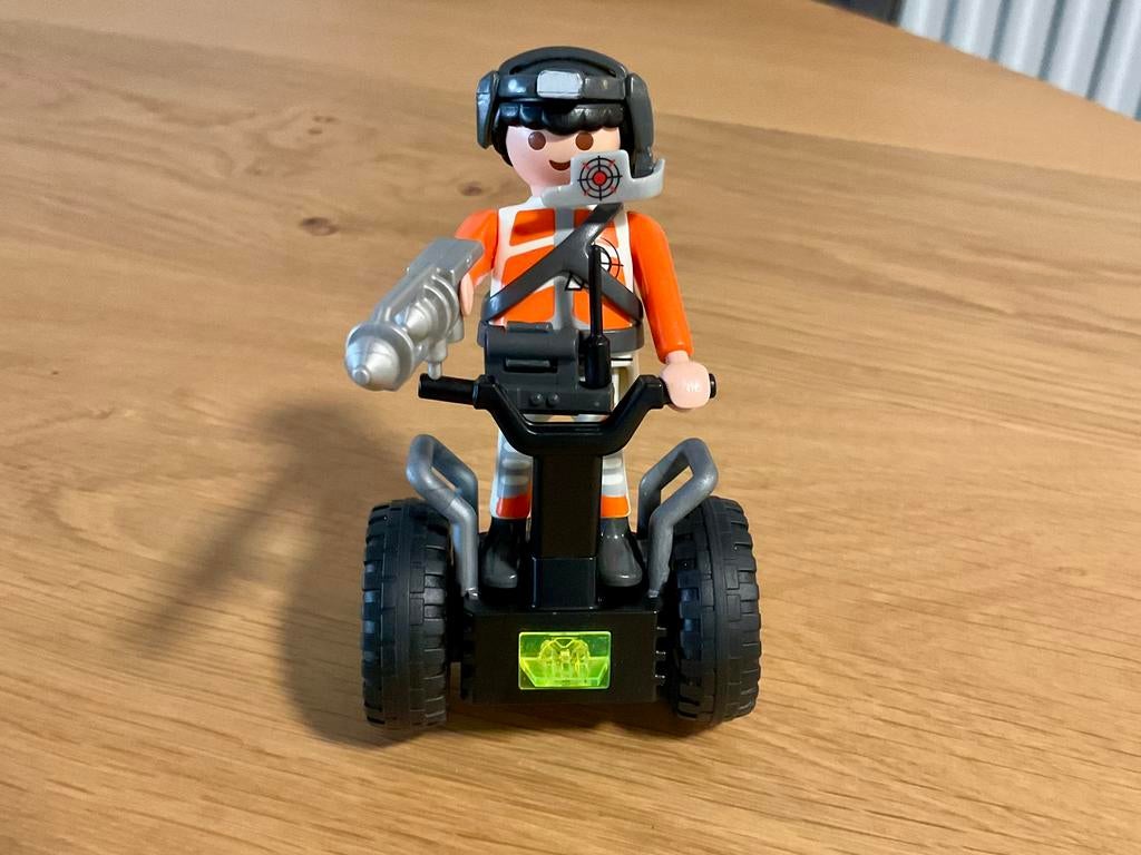 Playmobil : Top agent met balance racer - 5296 - compleet, Ophalen of Verzenden, Zo goed als nieuw