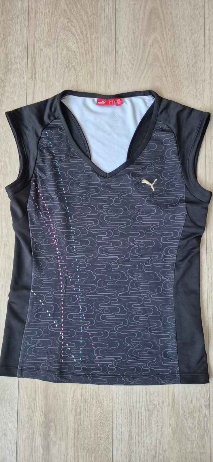 Puma sport shirt, mt M, Maat 38/40 (M), Puma, Zwart, Ophalen of Verzenden