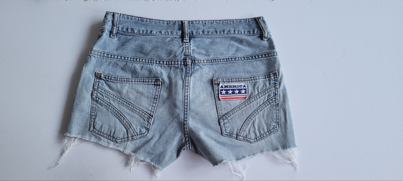 Denim broekje America., Blauw, Hennes, Ophalen of Verzenden, Zo goed als nieuw