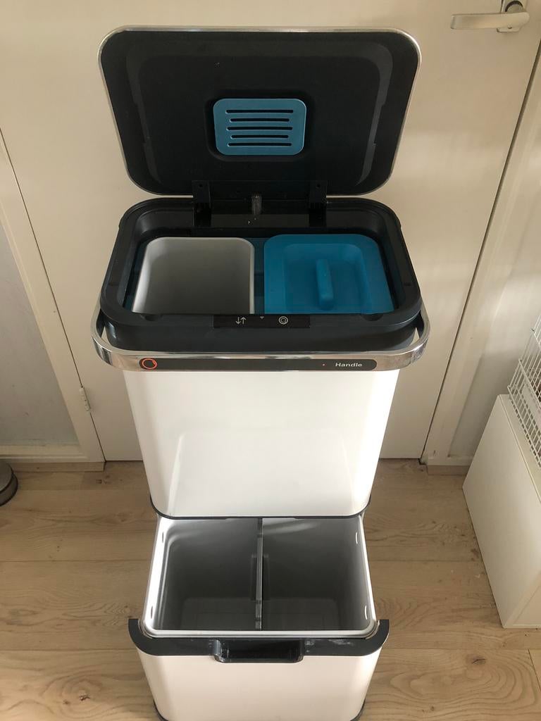 StangVollby Halden prullenbak met sensor, Ophalen, 40 liter of meer, Zo goed als nieuw, Rvs