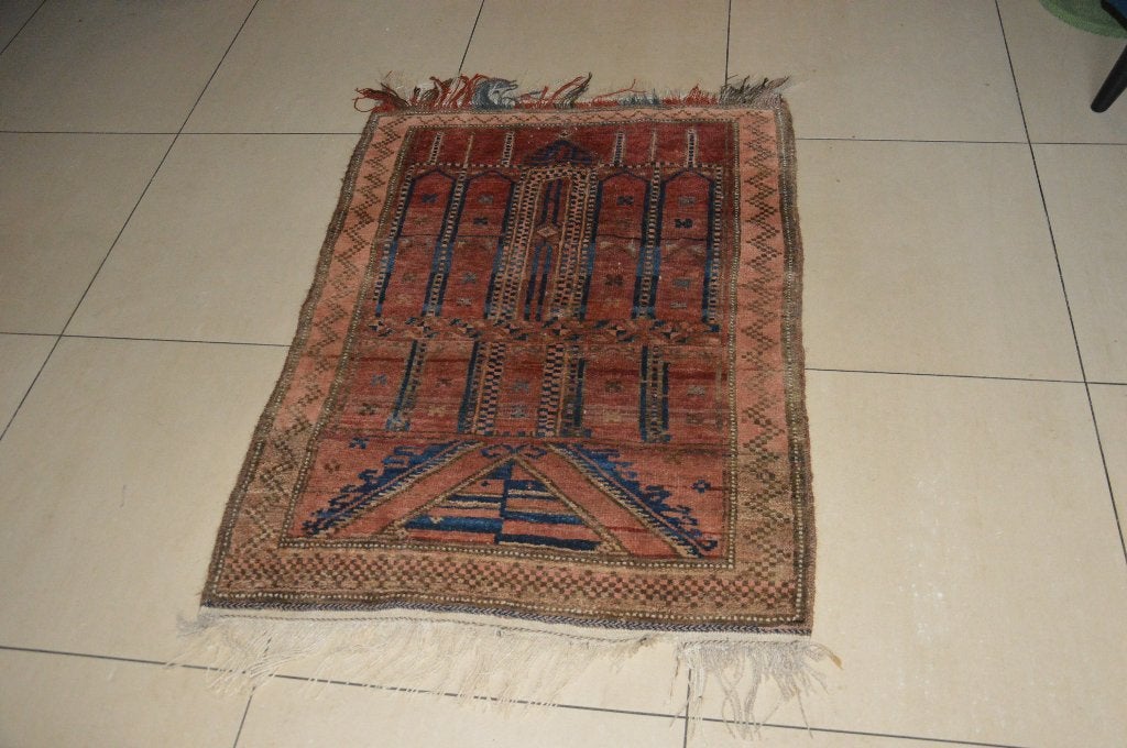 Antiek Perzisch vloerkleed bruin tinten kleuren,150cm / 89cm, Huis en Inrichting, Stoffering | Tapijten en Kleden, Gebruikt, 100 tot 150 cm