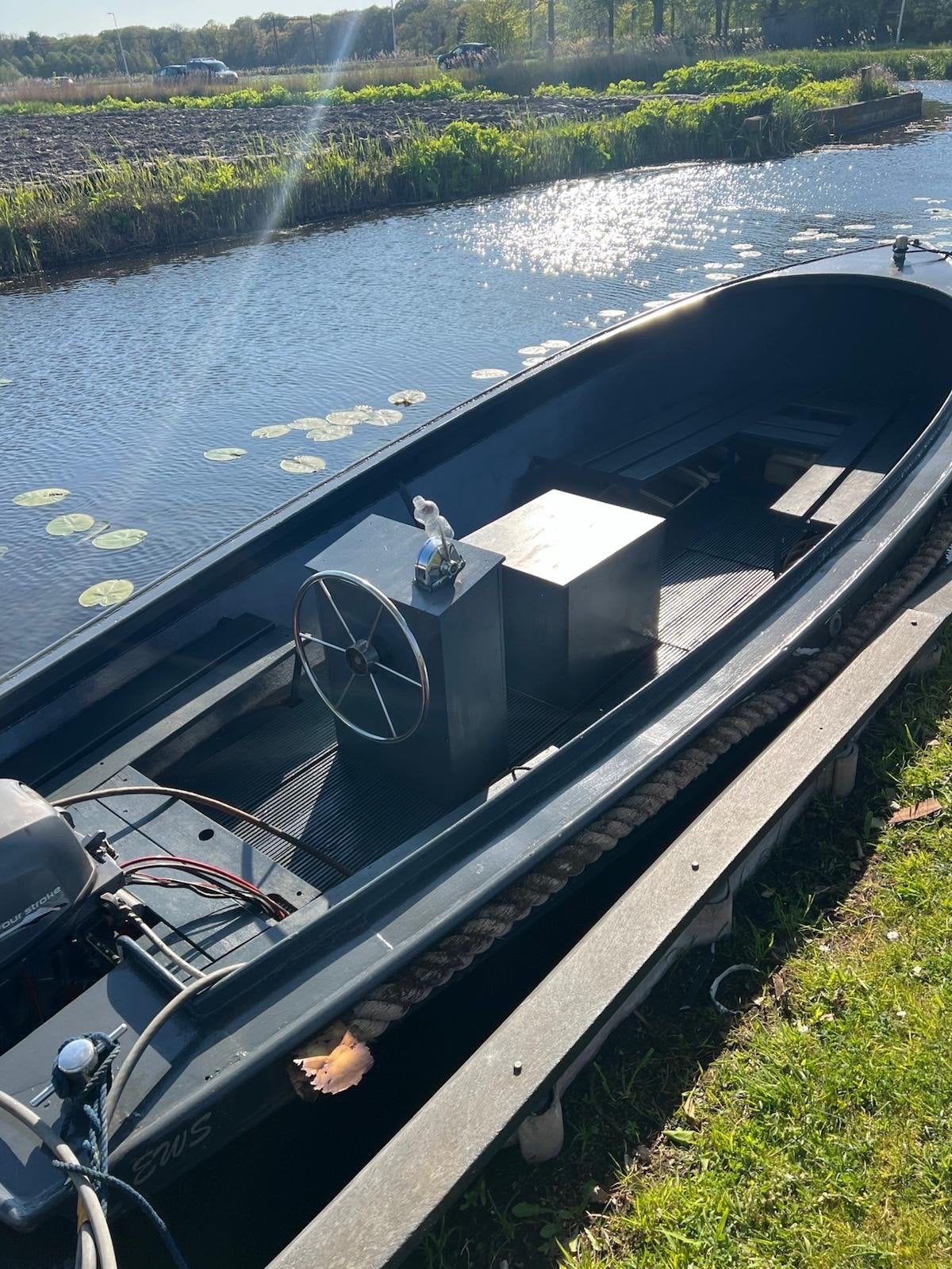 Stalen sloep met Yamaha buitenboordmotor, Watersport en Boten, Overige merken, Gebruikt, Buitenboordmotor, Sloep