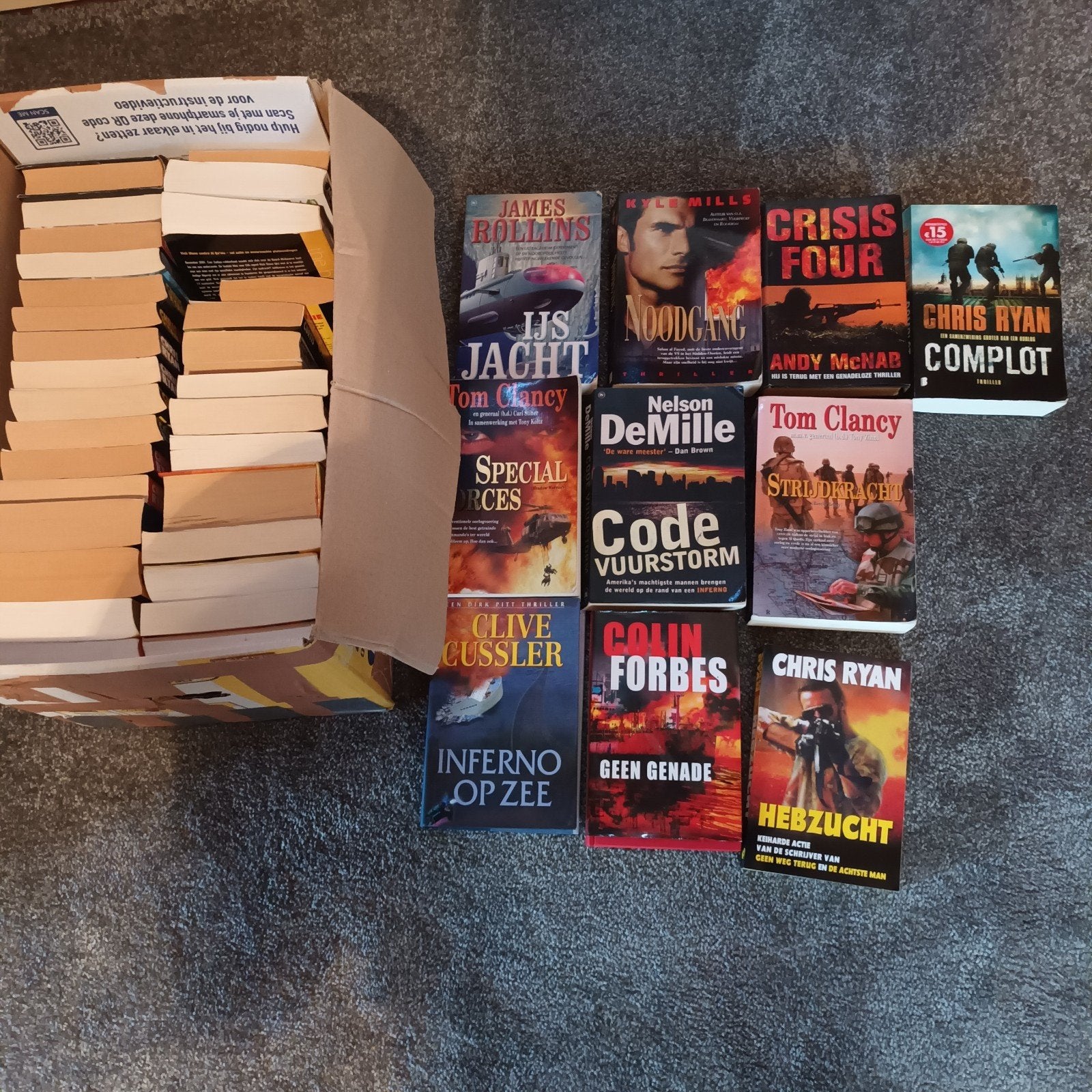 41 boeken, waarvan 23 van Chris Ryan, Ophalen, Gelezen