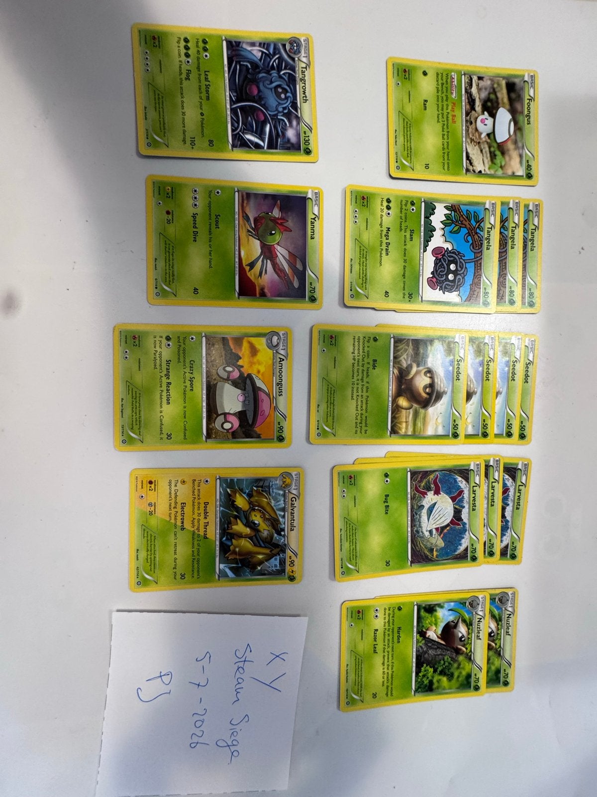 Grote partij Pokémon kaarten - XY Steam Siege, Ophalen of Verzenden, Gebruikt, Meerdere kaarten