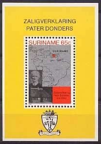 Suriname 300 postfris Pater Petrus Donders 1982, Postzegels en Munten, Ophalen of Verzenden, Postfris