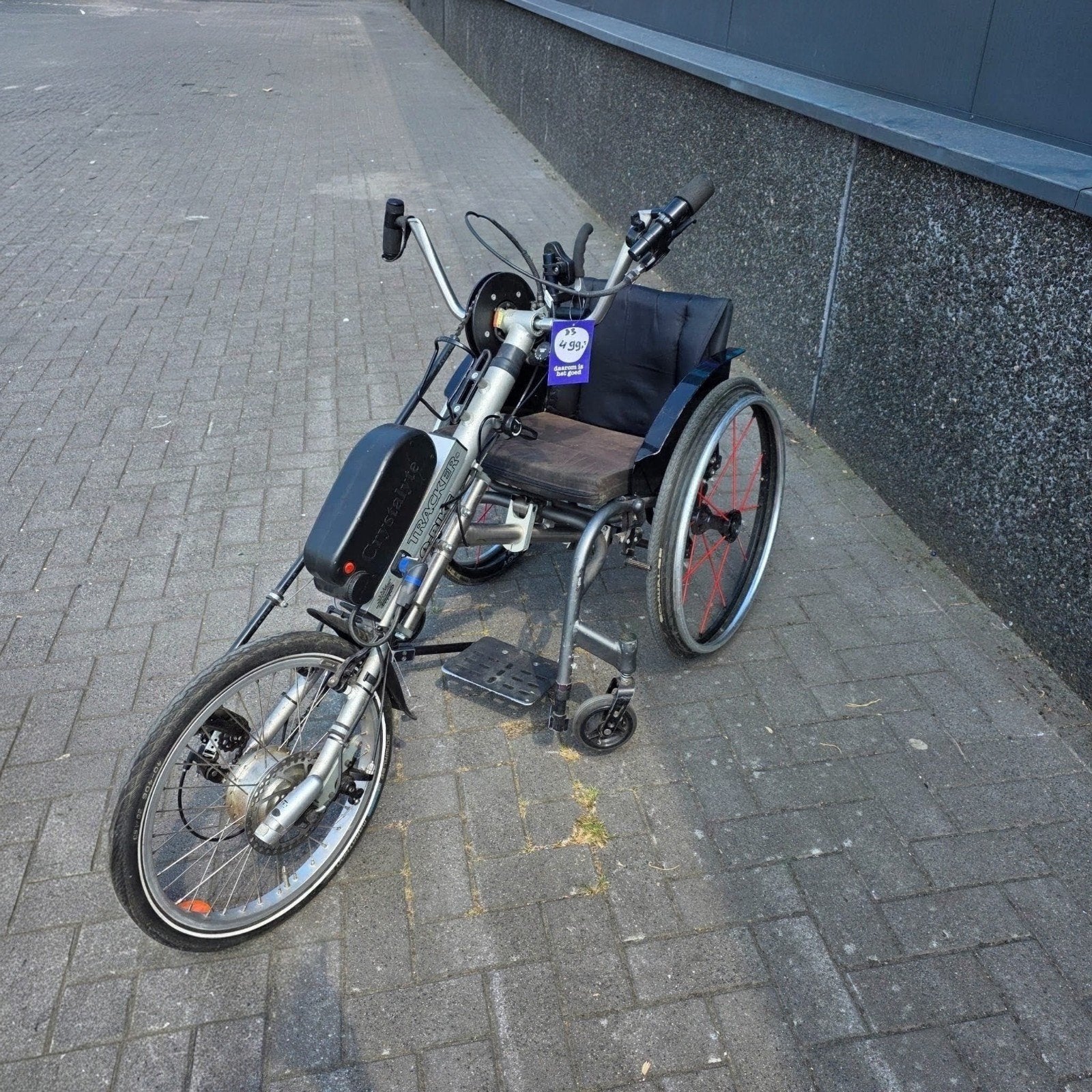 Handbike met Cystalyte Tracker HG, Gebruikt, Onbekend, Onbekend, Onbekend