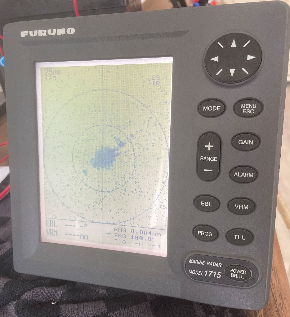 Furuno 1715 radar 24 mijl, Ophalen of Verzenden, Gebruikt, Radar