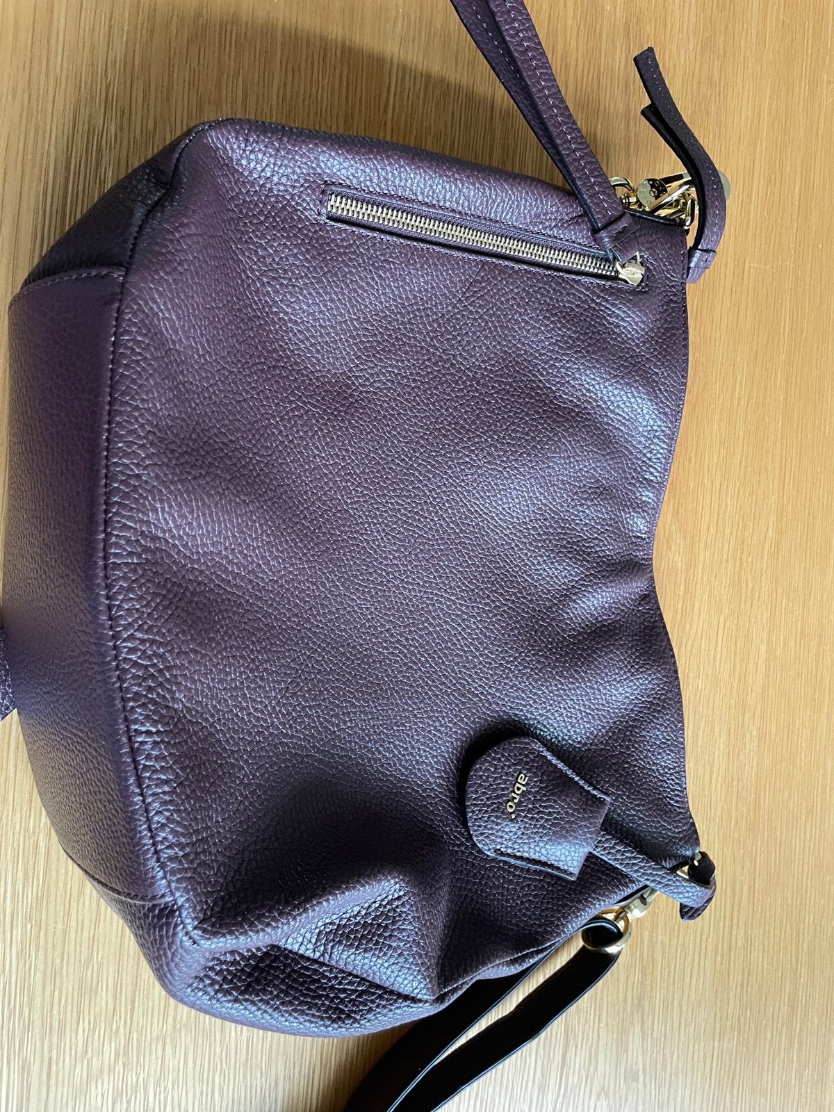 Abro leren crossbody tas burgundy, Overige merken, Ophalen of Verzenden, Zo goed als nieuw, Leer