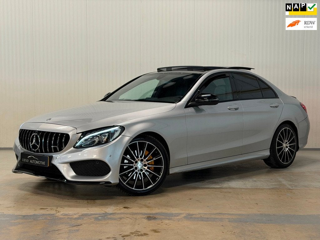 Mercedes-Benz C-klasse 180 | AMG/NIGHT | PANO | NAP | CAMERA, Auto's, Mercedes-Benz, Automaat, Euro 6, Bedrijf, Sedan