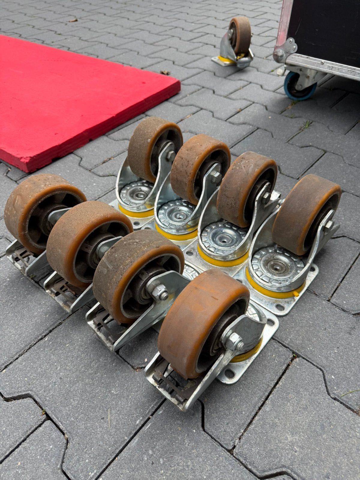 TENTE zwenkwiel polyurethaan Zwaarlast 125mm, Ophalen of Verzenden, Zo goed als nieuw