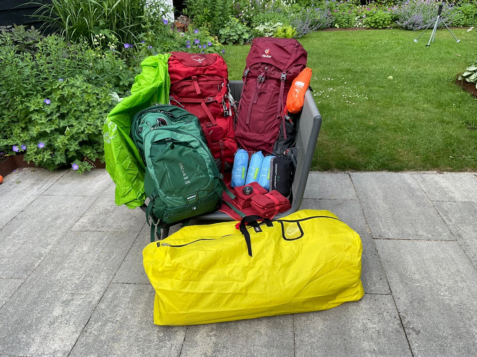 Osprey en Deuter rugzak / rugzakken, travel gear, Sport en Fitness, Bergsport en Wandelen, Ophalen, Zo goed als nieuw, Rugzak