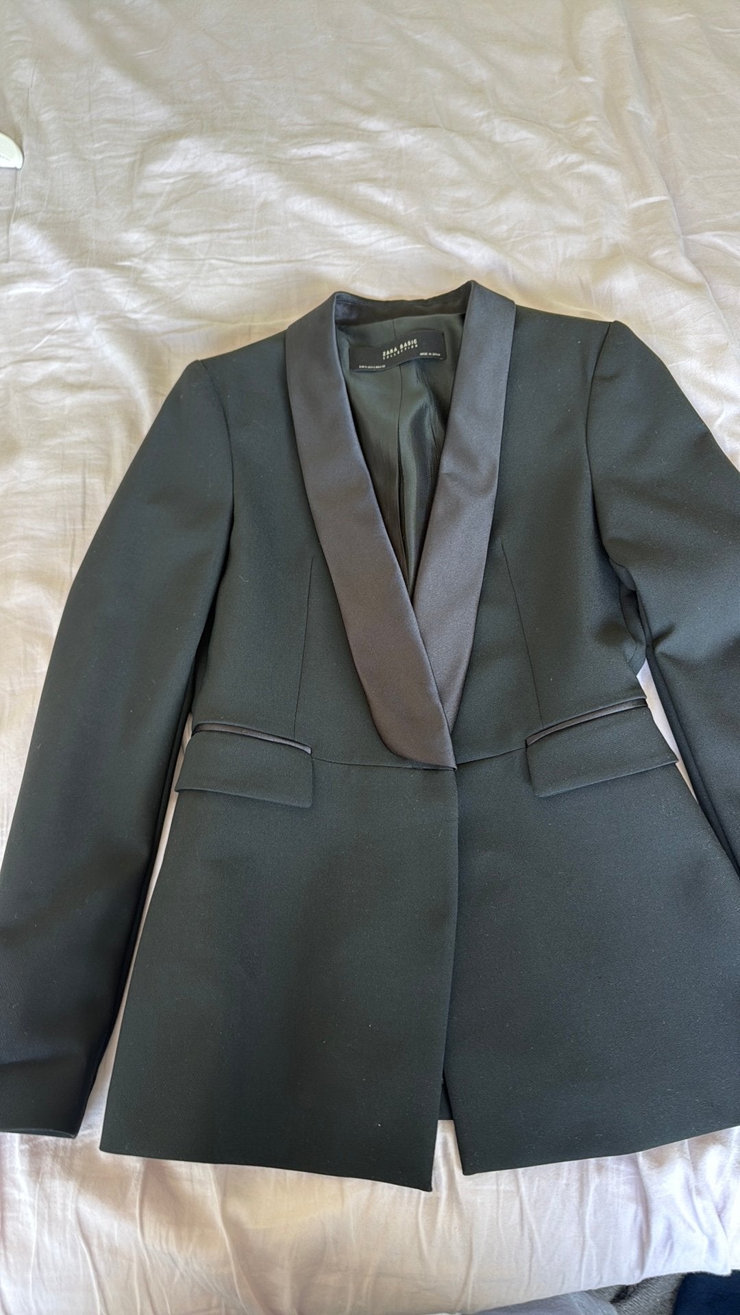 Zara getailleerde tuxedo blazer, Ophalen of Verzenden, Zo goed als nieuw, Zwart