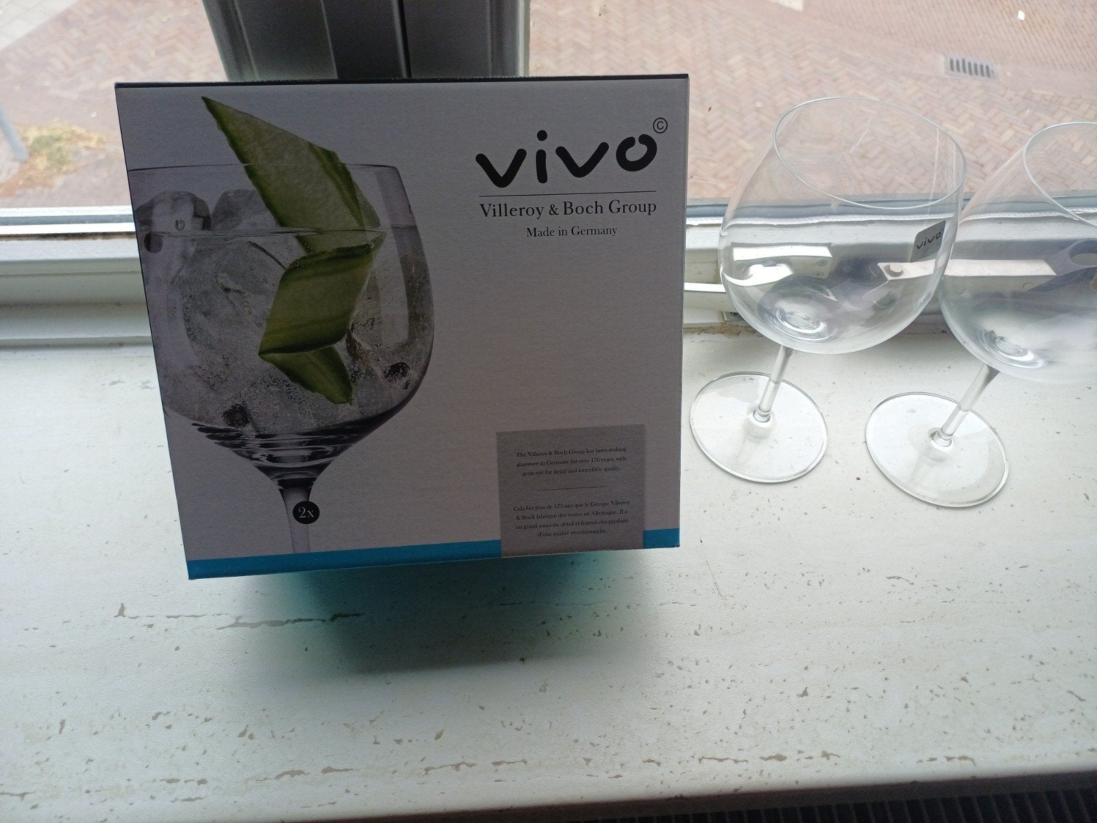 vivo drinkglas 4x, Ophalen of Verzenden, Nieuw, Overige typen
