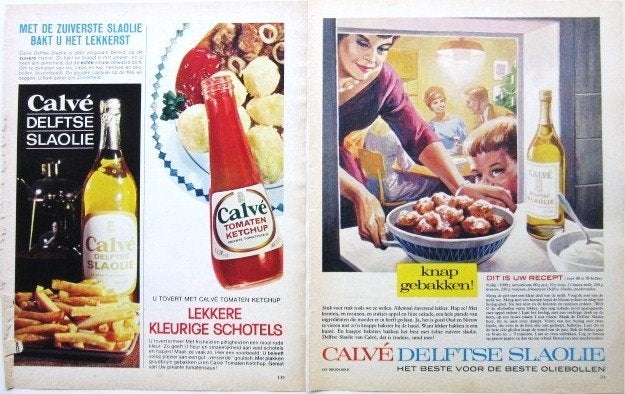 20 vintage advertenties reclames Calve producten 57-66, Verzamelen, Ophalen of Verzenden, Gebruikt, Overige typen