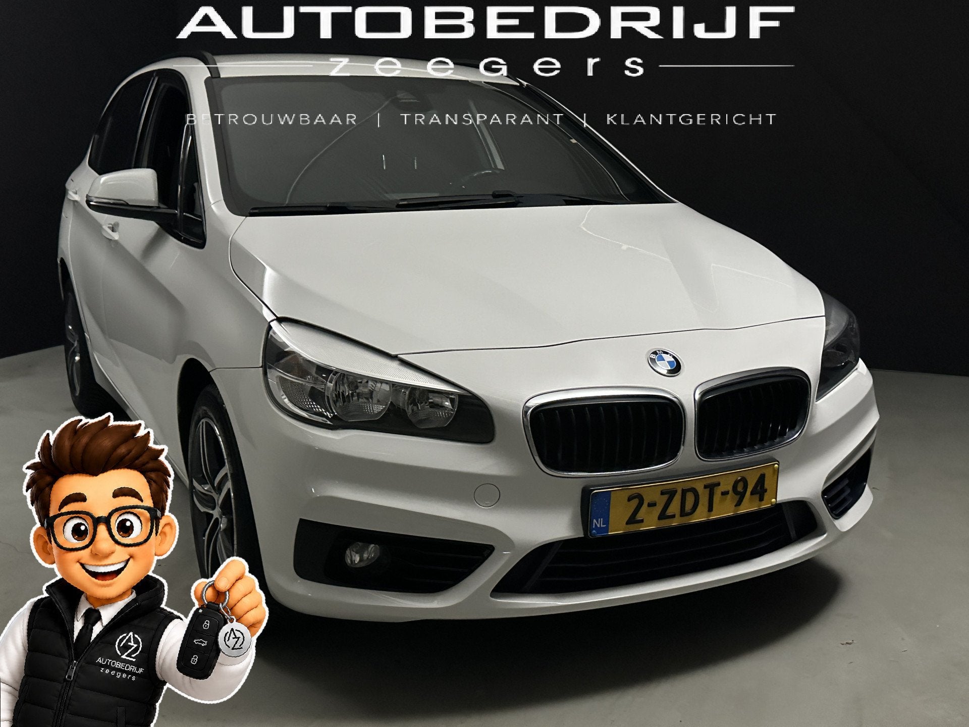 BMW 2 Serie Active Tourer Sport 218i Executive *Zeer goed on, Auto's, Voorwielaandrijving, 136 pk, Gebruikt, Wit