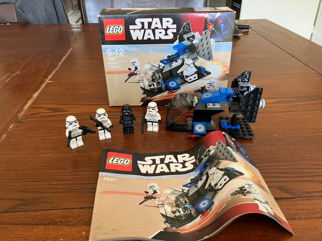 Lego star wars 7667 imperial dropship compleet doos boekje, Star Wars, Lego, Ophalen of Verzenden, Zo goed als nieuw