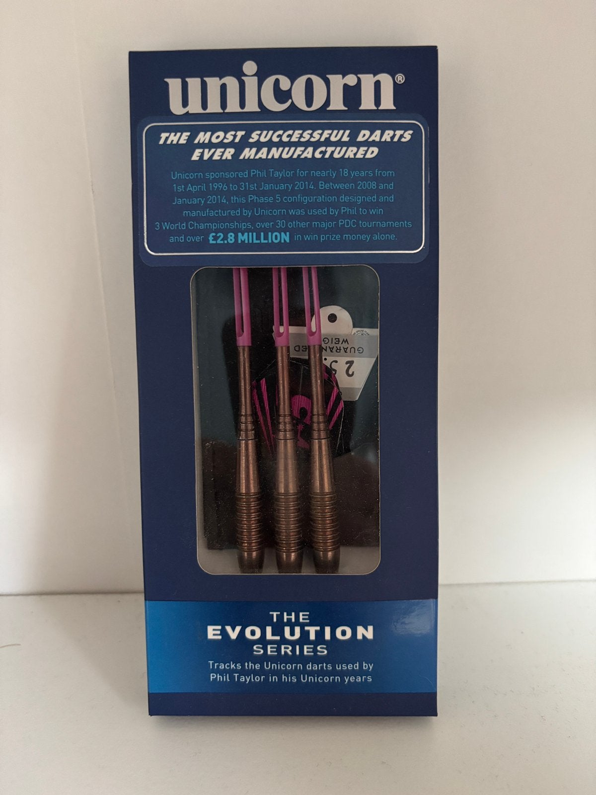 Unicorn The Evolution Series Phil Taylor Darts, Ophalen of Verzenden, Zo goed als nieuw, Pijlen
