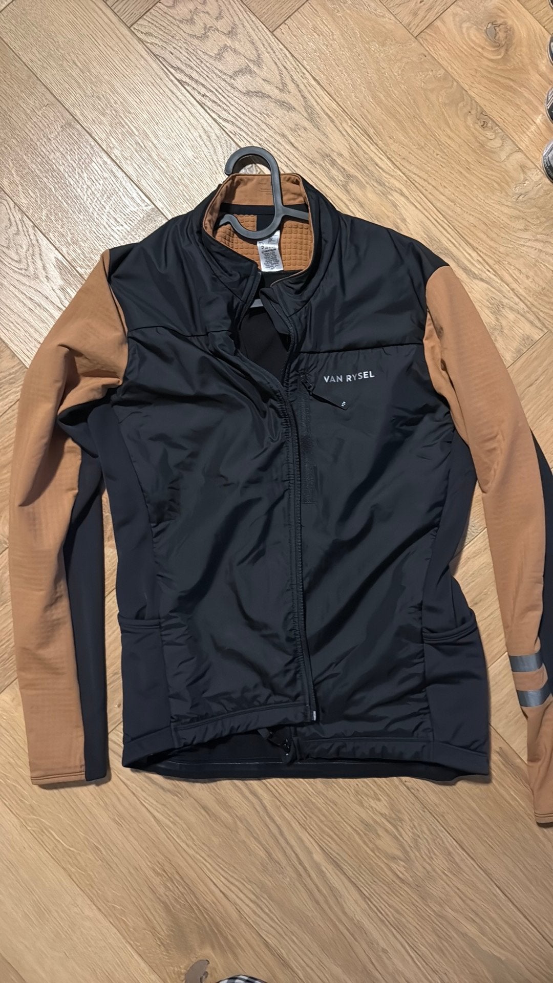 Cycling jacket decathlon, Ophalen of Verzenden, Zo goed als nieuw, Maat 52/54 (L), Zwart