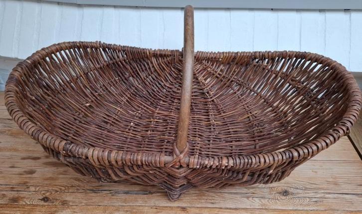 Grote Franse brocante plukmand , 73 cm, Ophalen of Verzenden