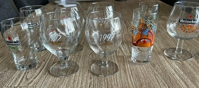 Bierglazen, Ophalen of Verzenden, Gebruikt, Glas of Glazen, Heineken