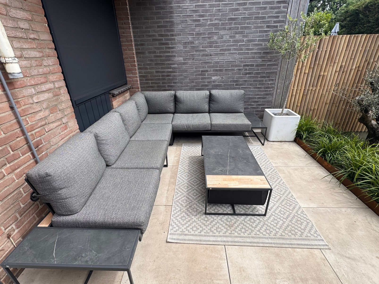 4 seasons outdoor patio loungeset, Tuin en Terras, Tuinsets en Loungesets, Ophalen, Bank, 8 zitplaatsen, Zo goed als nieuw