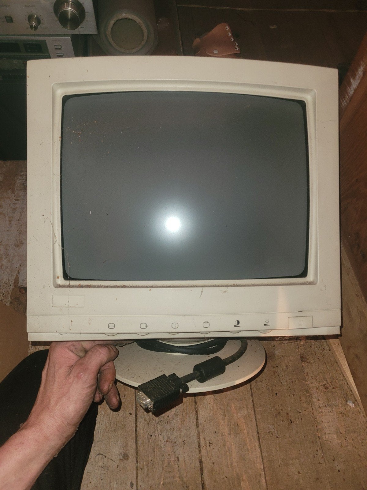 Vintage HiT CRT Monitor - Model KT815-05-01113, Ophalen, Gebruikt, VGA, HiT