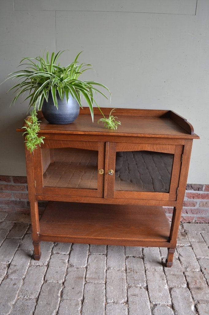 Prachtig antiek eiken houten Art Deco theemeubel, theekastje, Verzenden
