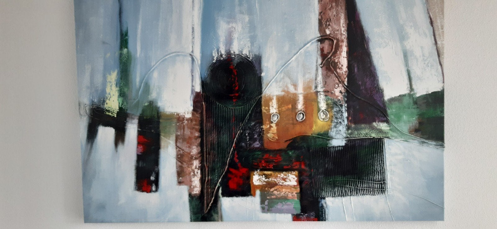 groot canvas schilderij, Ophalen