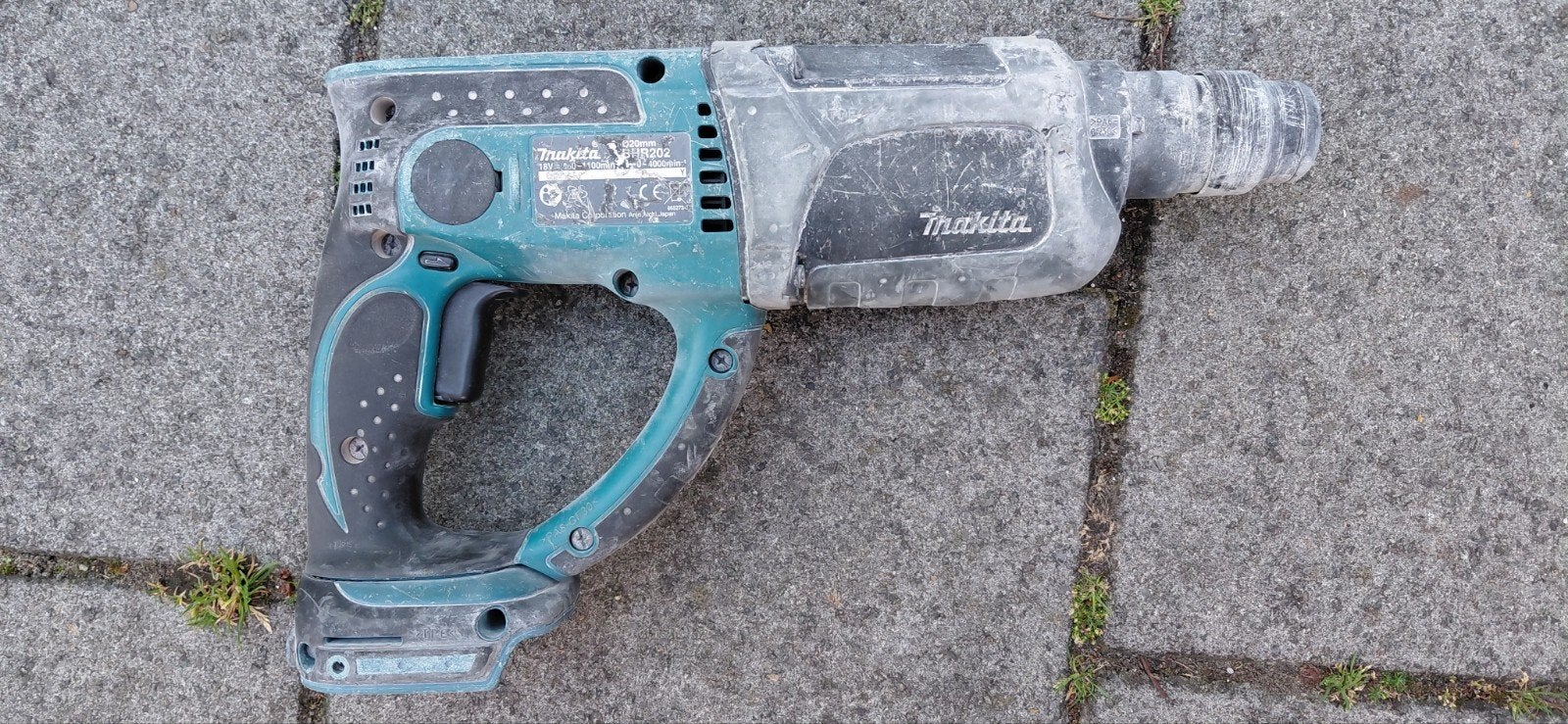 Makita DHR202Z 18V Li-ion combihamer - Defect, Doe-het-zelf en Verbouw, Gereedschap | Boormachines, Ophalen of Verzenden, Boor- en/of Breekhamer