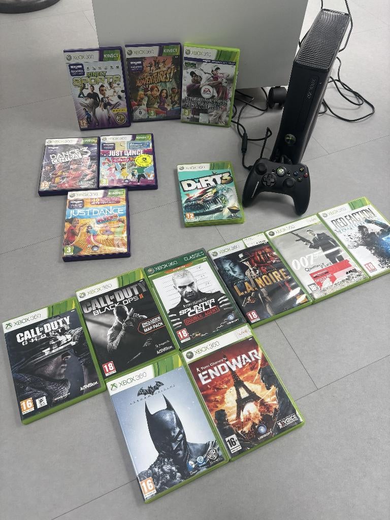 X-BOX 360 met Samsung 40'' LED-TV, Ophalen, Gebruikt, Overige genres, Gekoppelde computers