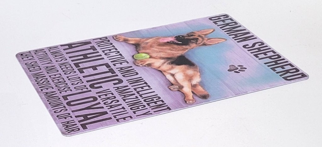 Duitse Herder hond eigenschappen reclamebord van metaal deco, Info@deconoord.nl, Deco Noord, Nieuw, Ophalen of Verzenden