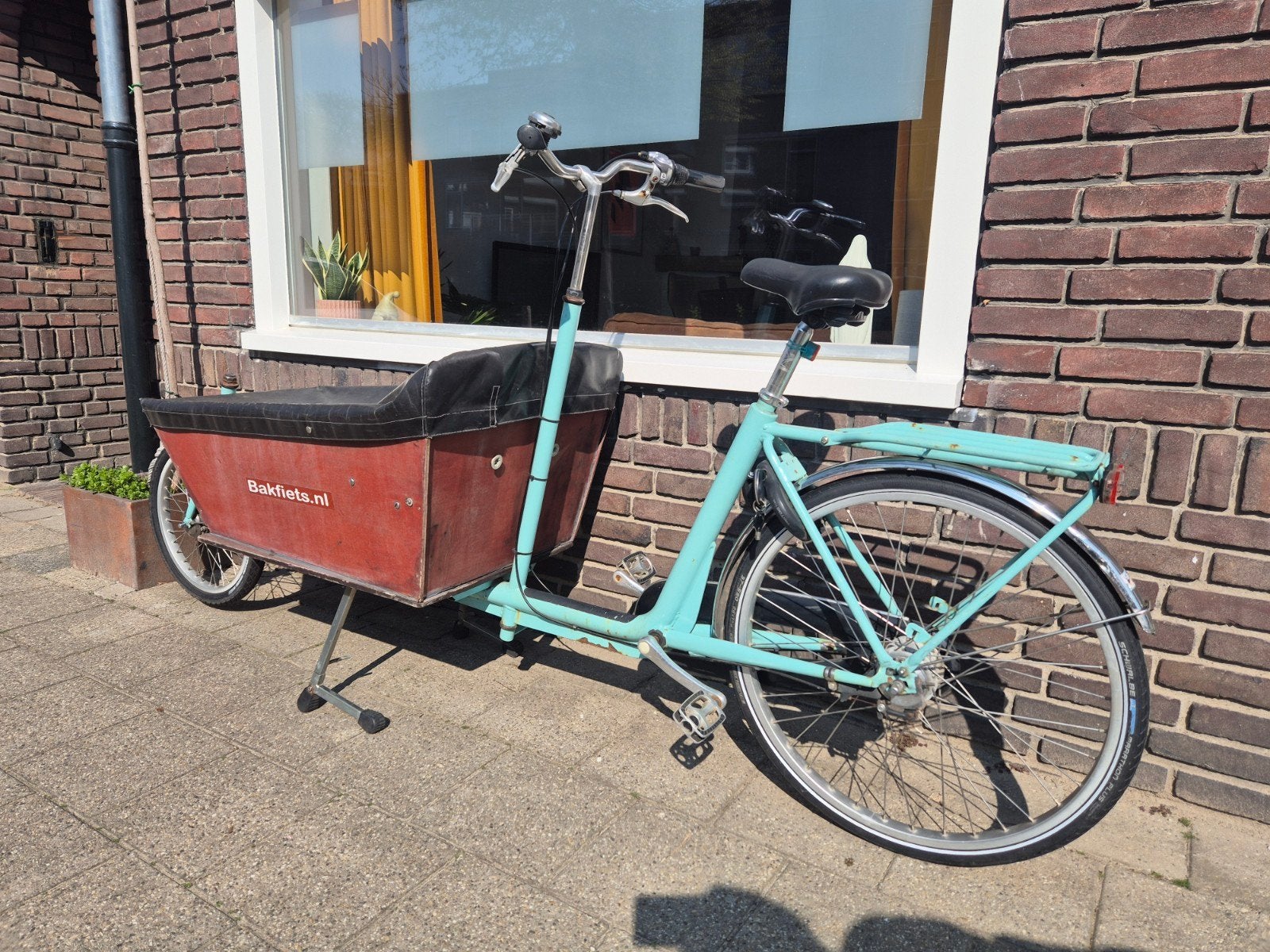 Bakfiets Cargo long van bakfiets nl - niet elektrisch, Gebruikt, Huif, 2 kinderen, Ophalen