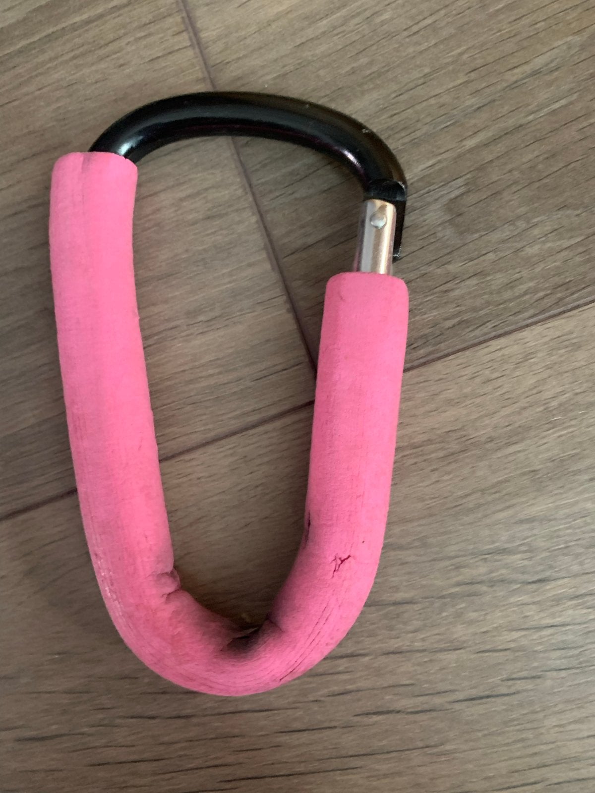 Luvion Buggy Clip / Haak voor wandelwagen - Roze, Ophalen of Verzenden, Gebruikt, Overige merken