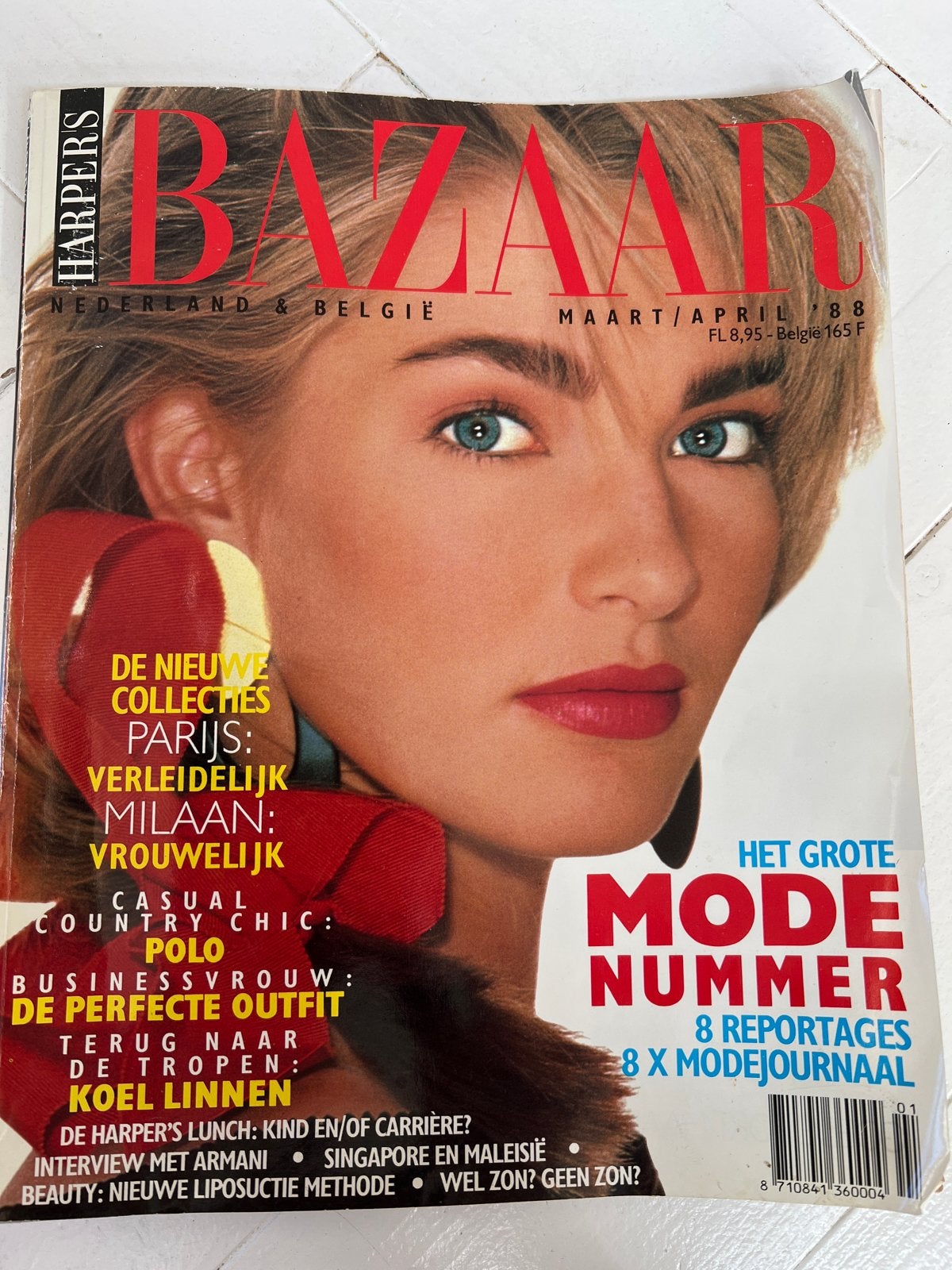Harper's Bazaar Nederland & België Maart/April '88, Boeken, Ophalen of Verzenden, Gelezen, Glossy