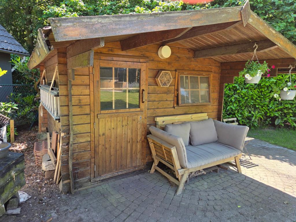 Tuinhuisje 3x3 met overstek, Ophalen, Tuinhuis, 250 tot 500 cm, 2 ramen